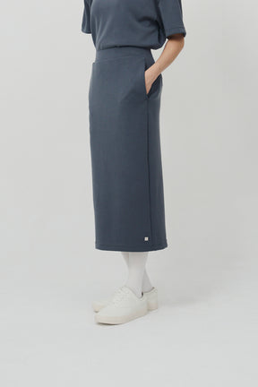 柔膚中長裙 Tenderism
Midi Skirt - 藍霧灰 Dove Gray