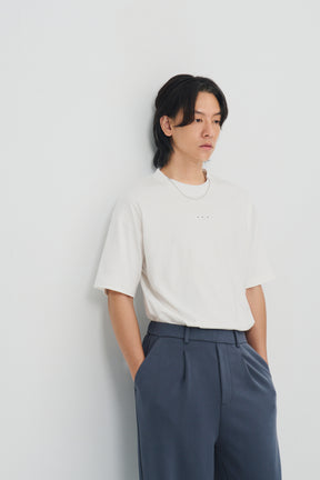 冰膚液態棉三點短T Tri-dots Liquid Tee - 純淨白 White