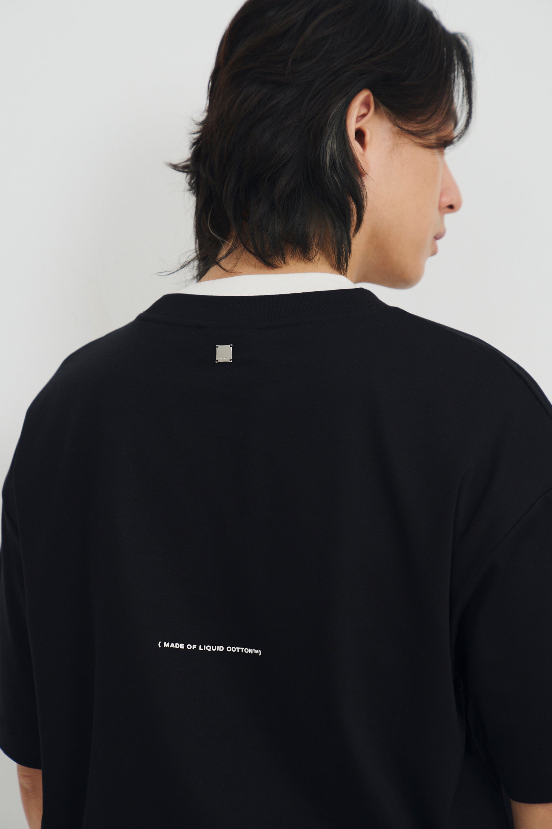 冰膚液態棉三點短T Tri-dots Liquid Tee - 暗夜黑 Black