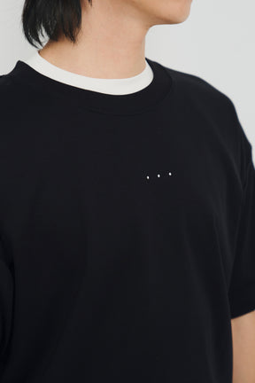 冰膚液態棉三點短T Tri-dots Liquid Tee - 暗夜黑 Black