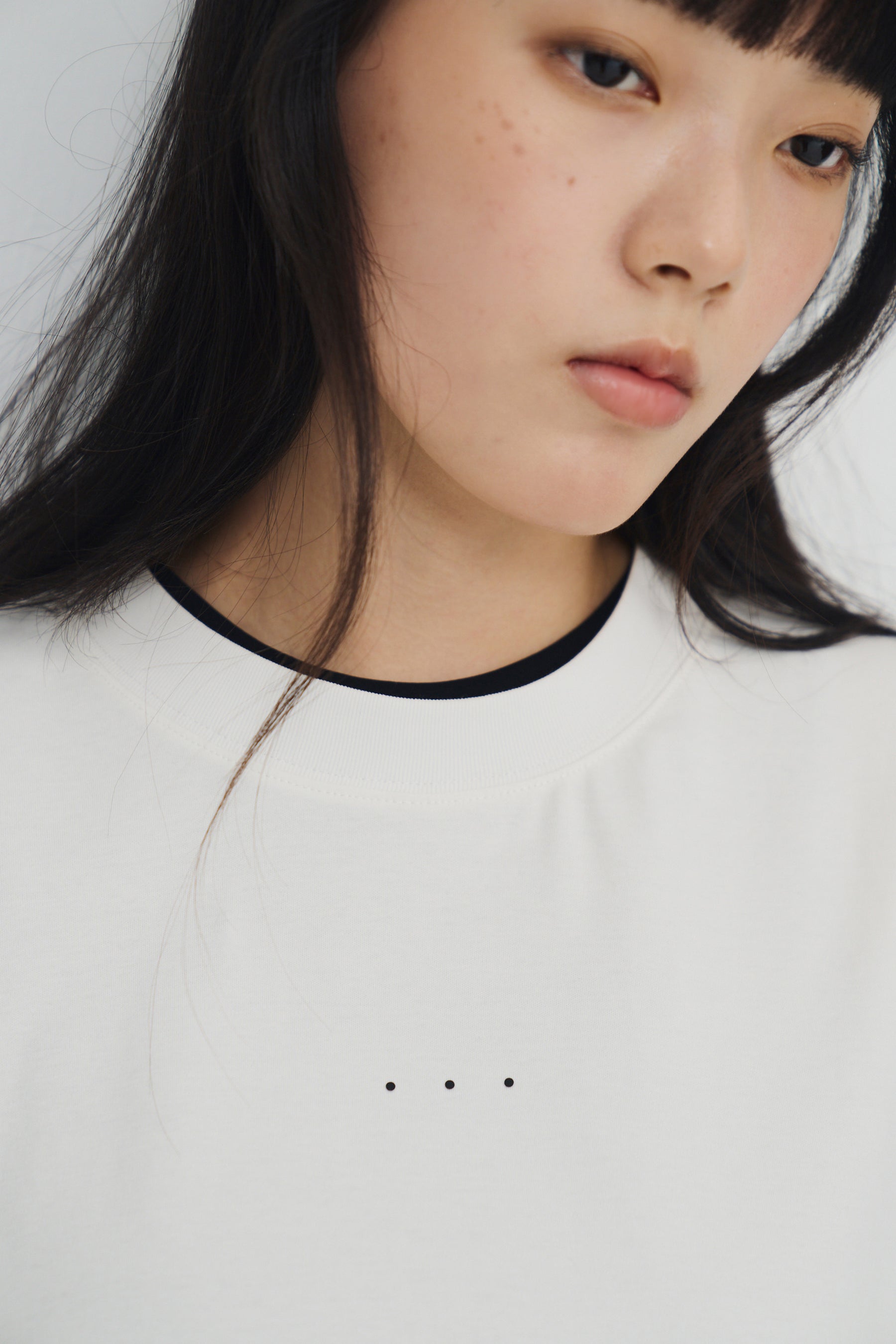冰膚液態棉三點短T Tri-dots Liquid Tee - 純淨白 White
