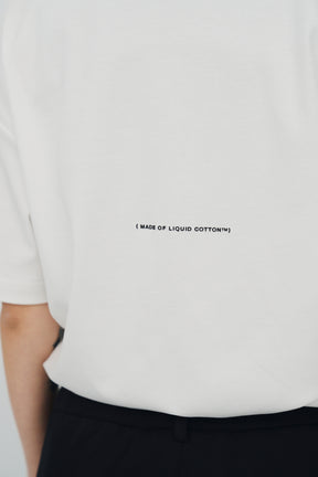 冰膚液態棉三點短T Tri-dots Liquid Tee - 純淨白 White