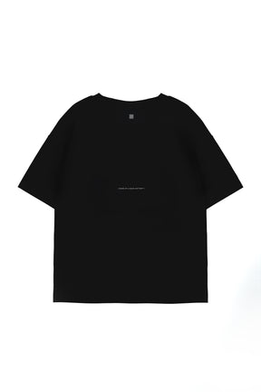 冰膚液態棉三點短T Tri-dots Liquid Tee - 暗夜黑 Black