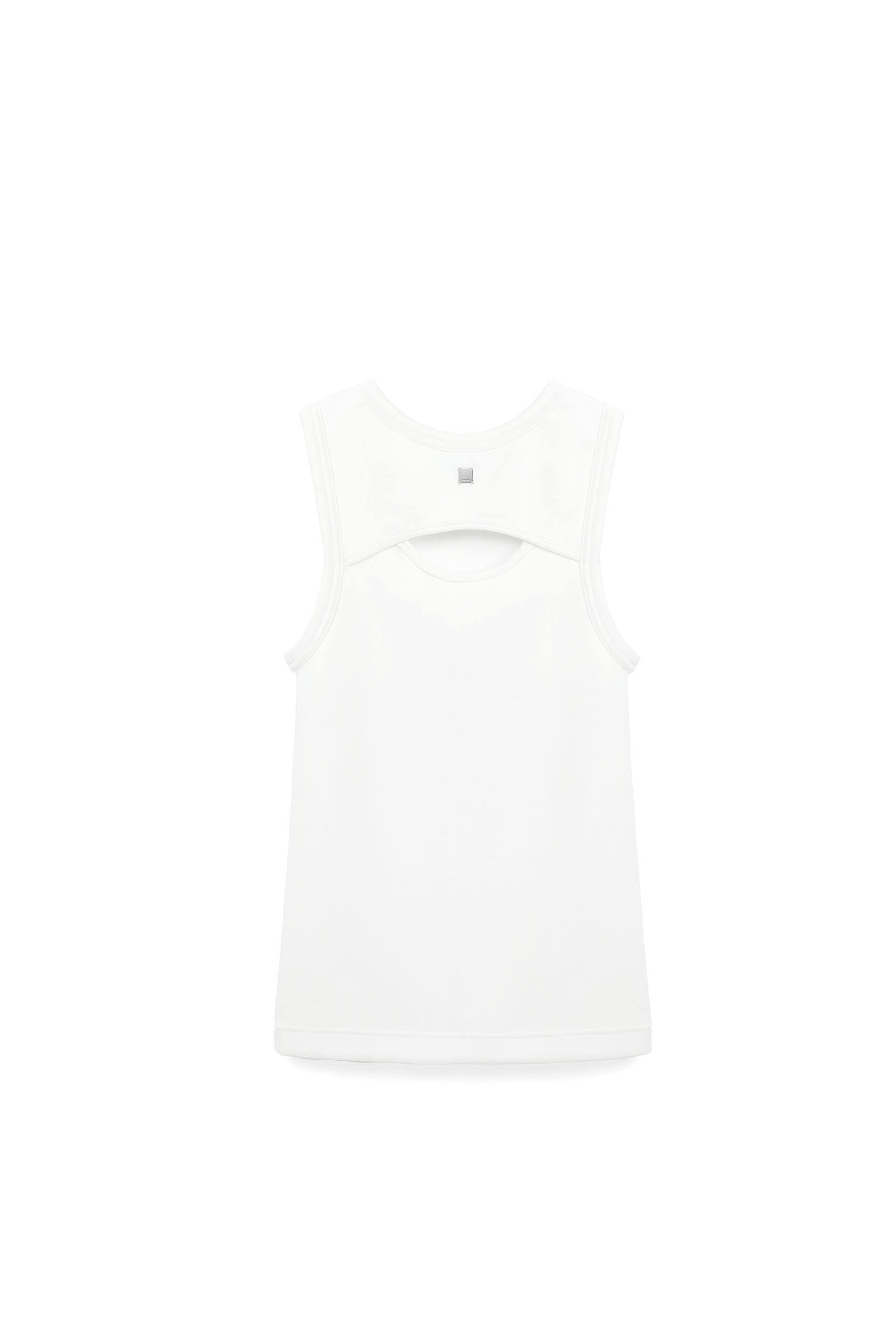 柔膚挖洞背心 Tenderism Tank Top - 經典白 White