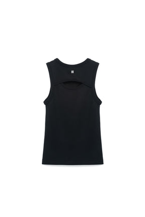 柔膚挖洞背心 Tenderism Tank Top - 經典黑 Black