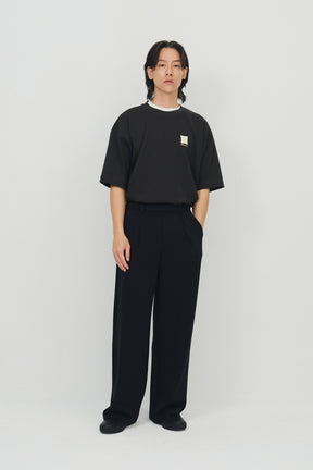 柔膚空氣長寬褲 Tenderism Trousers - 經典黑 Black