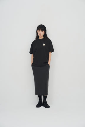 冰膚液態棉短T Quo Liquid Tee - 暗夜灰 Dark Gray