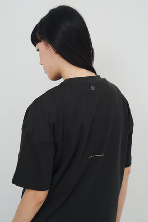 冰膚液態棉短T Quo Liquid Tee - 暗夜灰 Dark Gray