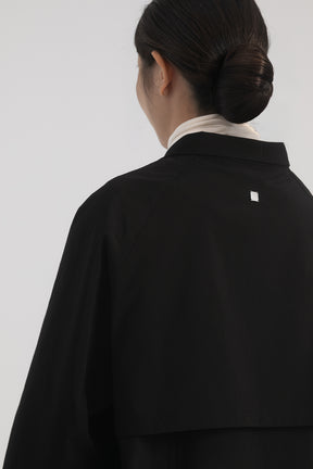 防潑水恆溫長版外套 Ti Coating Trench Coat - 經典黑 Black