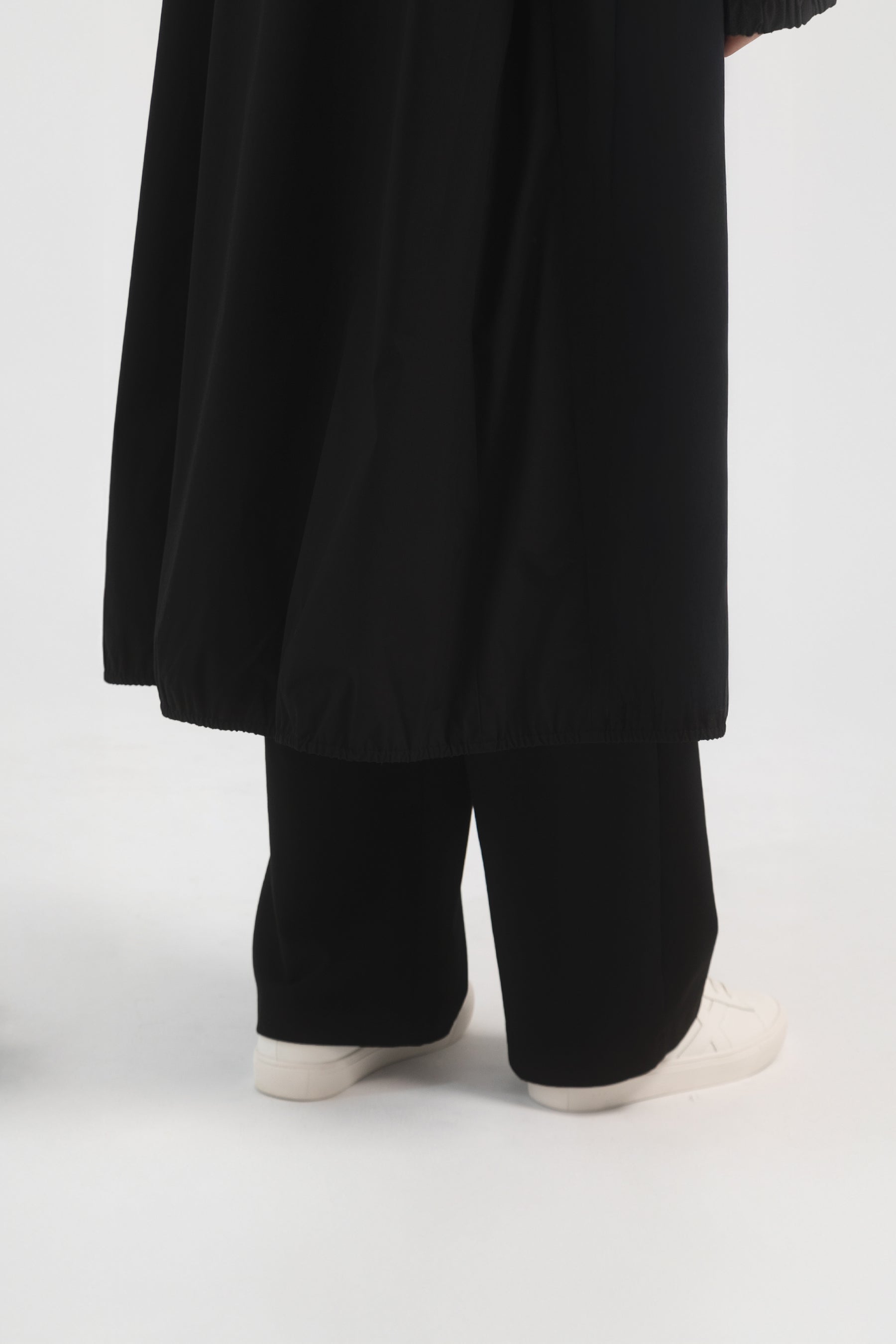 防潑水恆溫長版外套 Ti Coating Trench Coat - 經典黑 Black