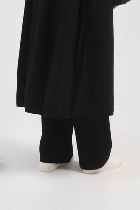 防潑水恆溫長版外套 Ti Coating Trench Coat - 經典黑 Black