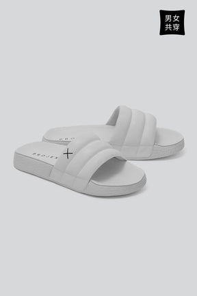 彈性厚片拖鞋 Scooter Slides - 經典白 White