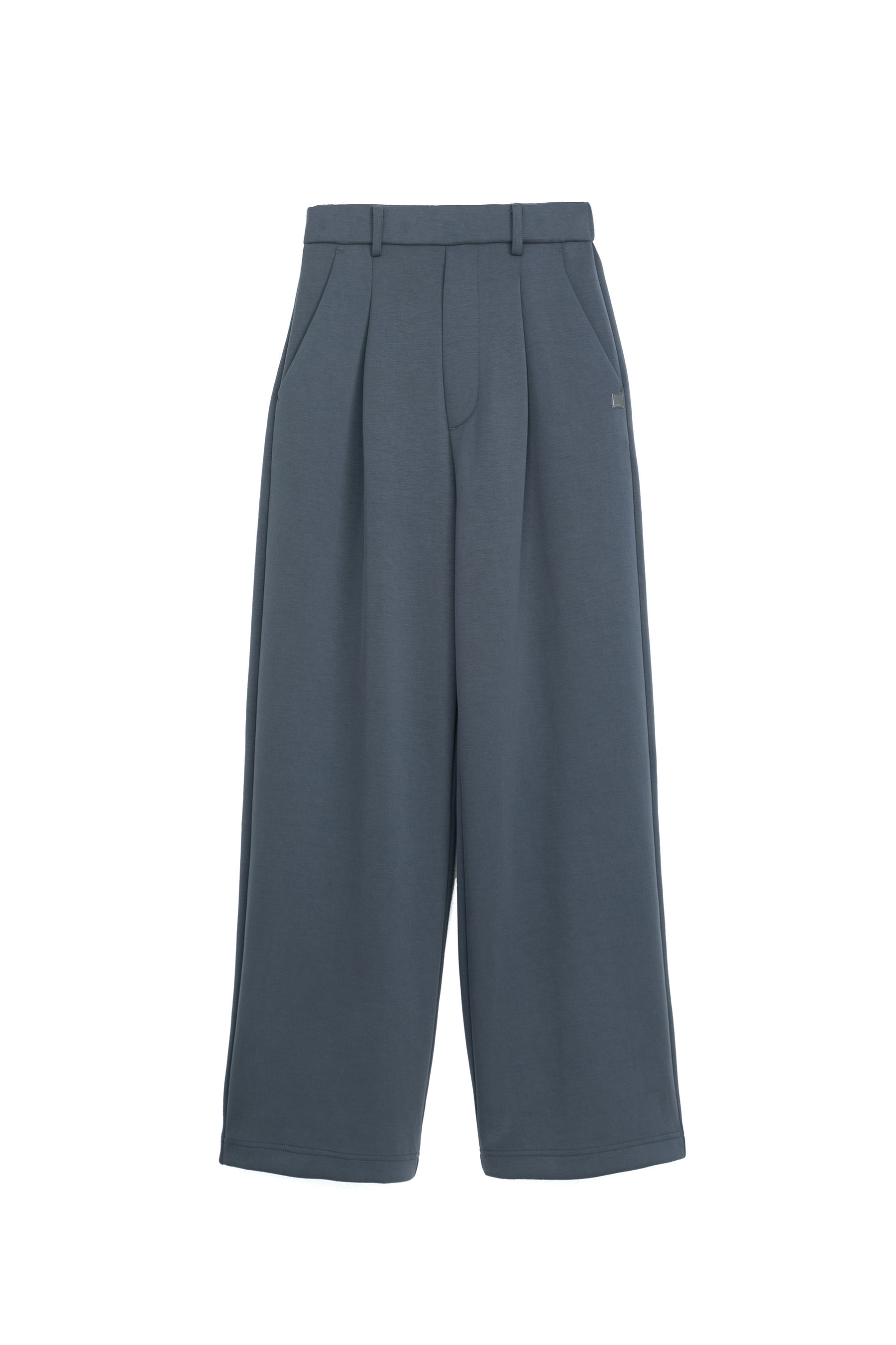 柔膚空氣長寬褲 Tenderism Trousers - 藍霧灰 Dove Gray