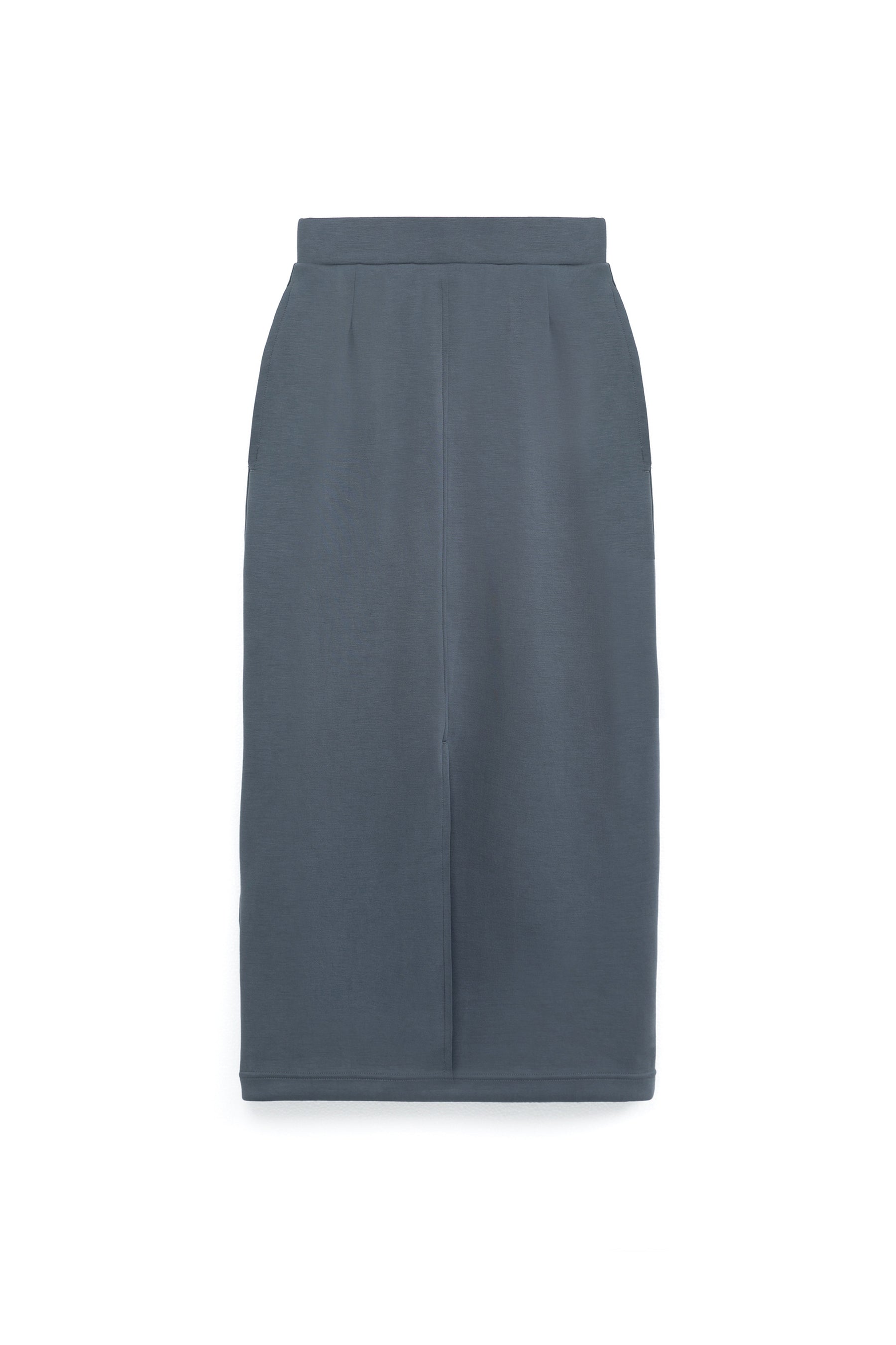 柔膚中長裙 Tenderism Midi Skirt - 藍霧灰 Dove Gray