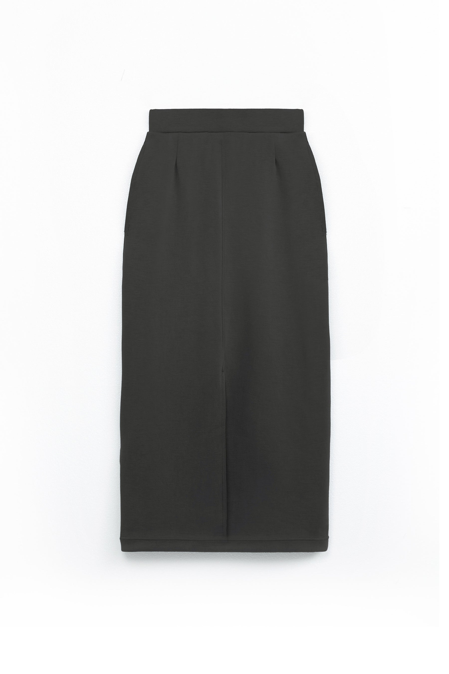 柔膚中長裙 Tenderism Midi Skirt - 隕石灰 Shaded Gray