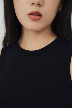 柔膚挖洞背心 Tenderism Tank Top - 經典黑 Black