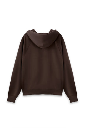 柔膚三點帽T Tenderism Tri-dots Hoodie - 可可棕 Cocoa Brown