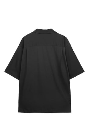 絲感短袖襯衫 Silk Halfsleeve - 暗夜灰 Dark Gray