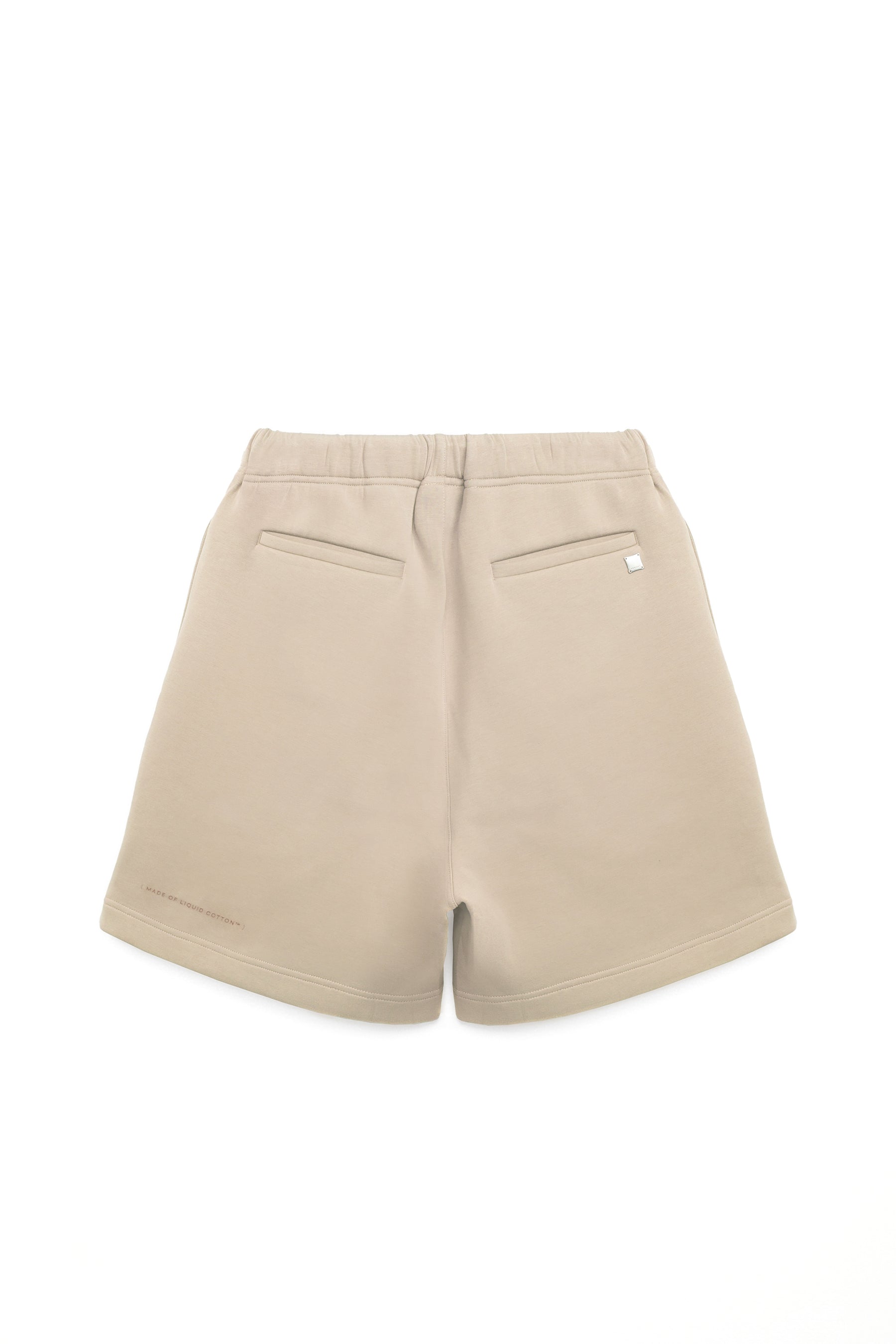 冰膚液態棉抓褶短褲 Tri-dots Liquid Shorts - 棕褐色 Taupe