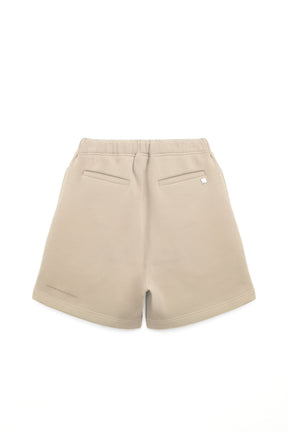冰膚液態棉抓褶短褲 Tri-dots Liquid Shorts - 棕褐色 Taupe