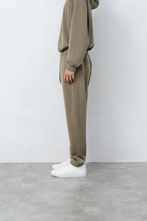 柔膚空氣束口褲 Tenderism Sweatpants - 大地棕 Moss Brown