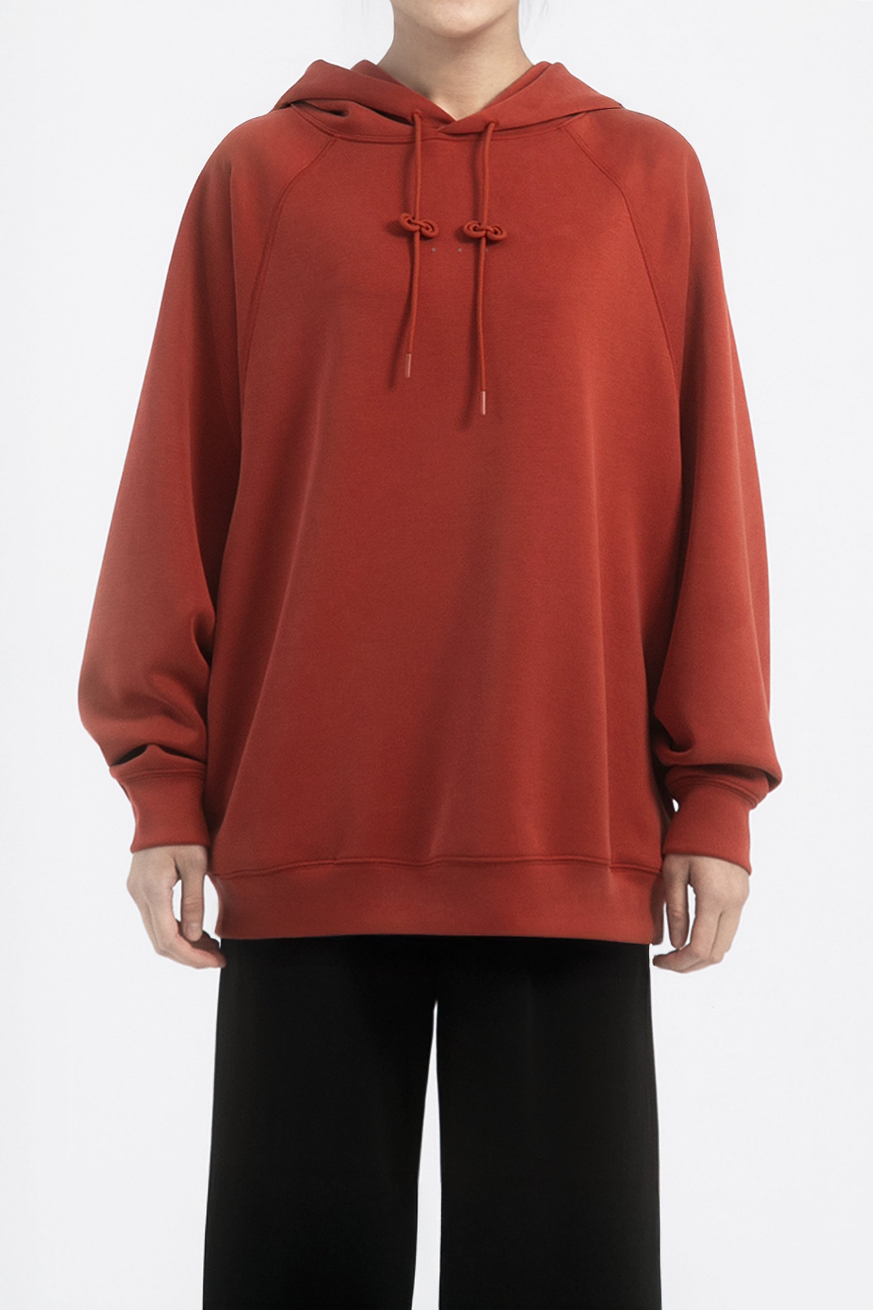 柔膚三點帽T Tenderism Tri-dots Hoodie - 晨曦紅 Sunrise Red