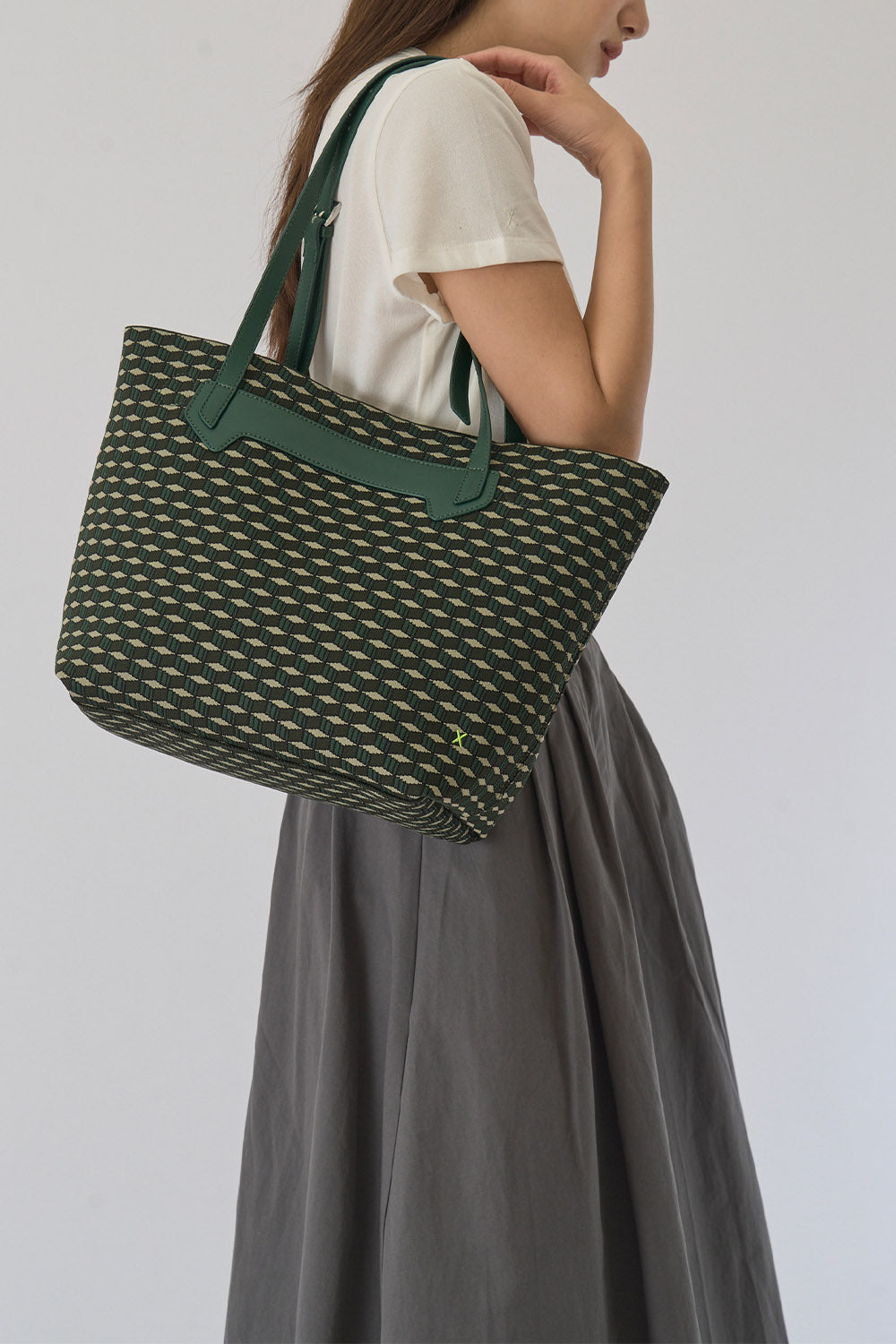 飛織帆布托特包 Re:Maison TT - 橄欖綠 Olive Multi
