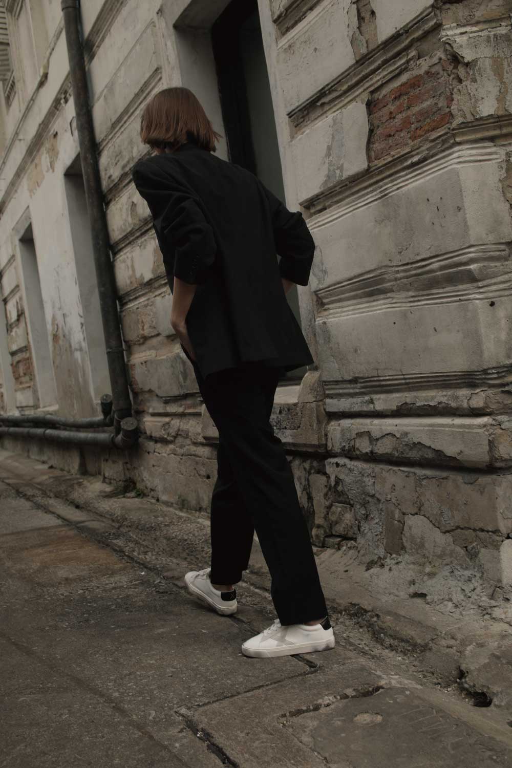 防潑水小髒鞋 Scooter Two - 油漬白 White