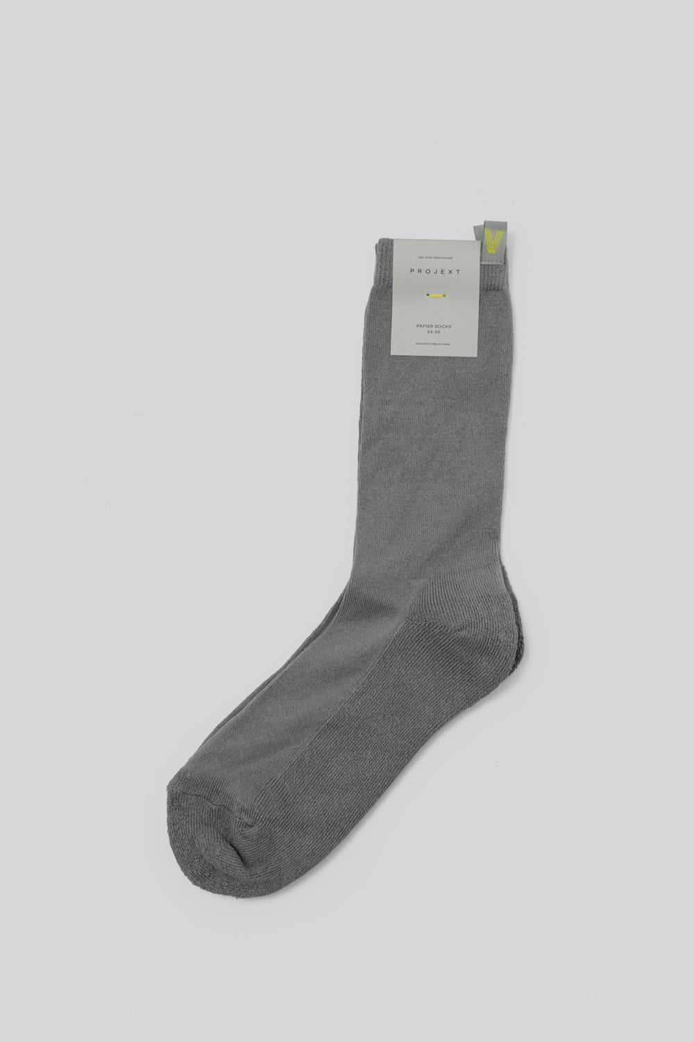 透氣抗菌和紙襪 Papier Crew Socks - 經典灰 Gray