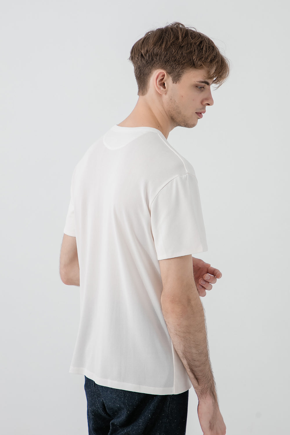 透氣抗菌和紙T  Papier Tee - 經典白 White Men