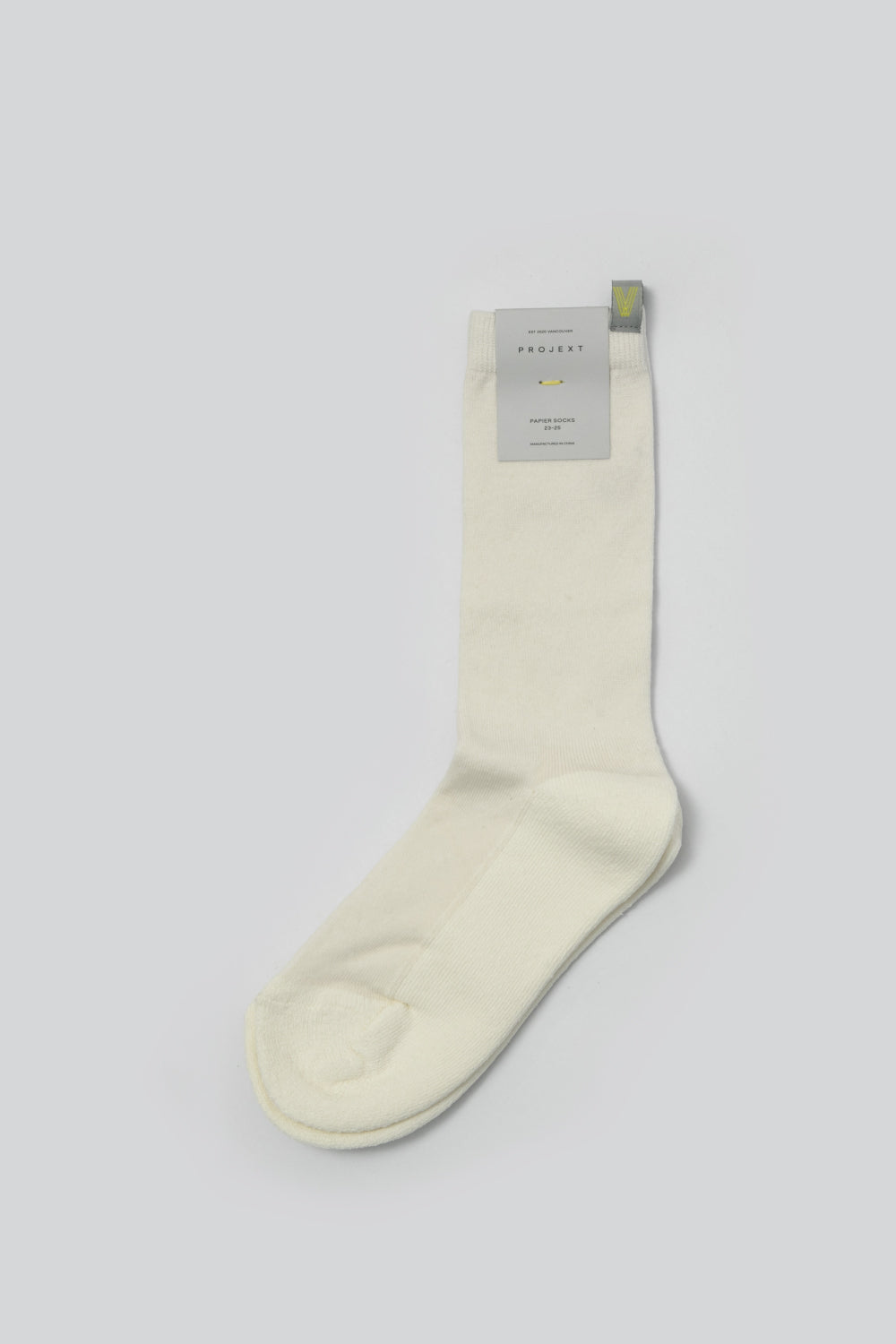 透氣抗菌和紙襪 Papier Crew Socks - 經典白 White