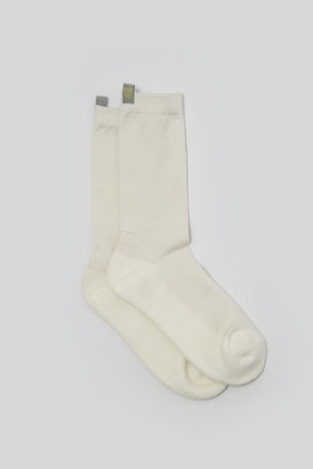透氣抗菌和紙襪 Papier Crew Socks - 經典白 White