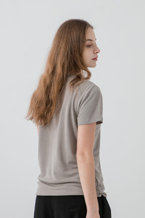 透氣抗菌和紙T Papier Tee - 經典灰 Gray Women