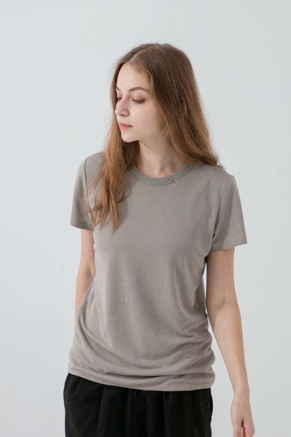 透氣抗菌和紙T Papier Tee - 經典灰 Gray Women