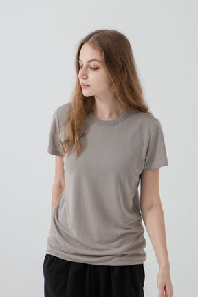 透氣抗菌和紙T Papier Tee - 經典灰 Gray Women