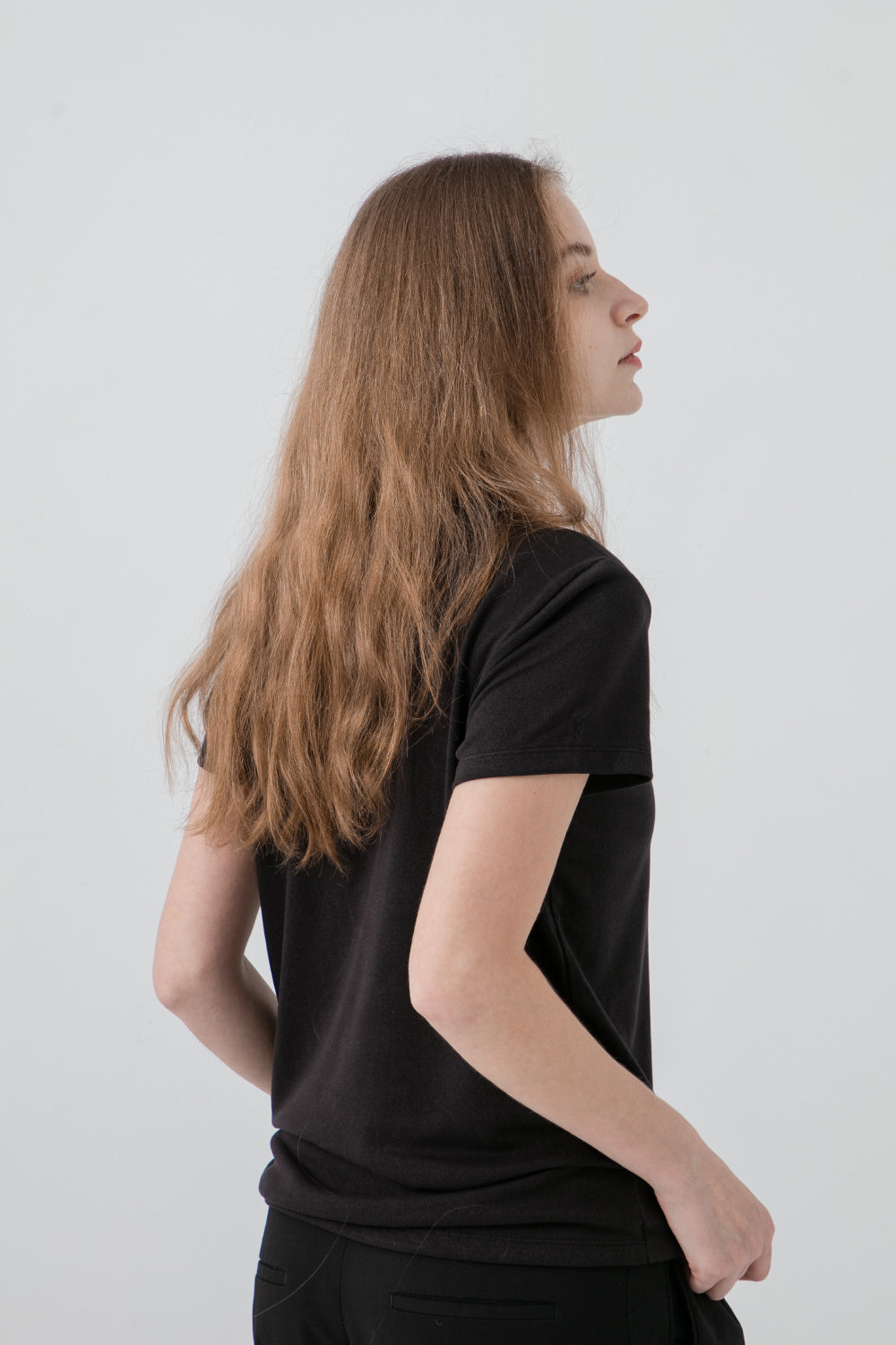 透氣抗菌和紙T Papier Tee - 經典黑 Black Women