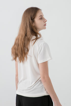 透氣抗菌和紙T Papier Tee - 經典白 White Women