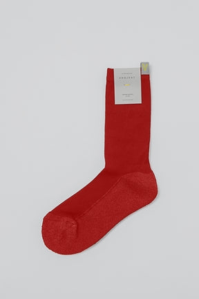 透氣抗菌和紙襪 Papier Crew Socks - 經典紅 Red