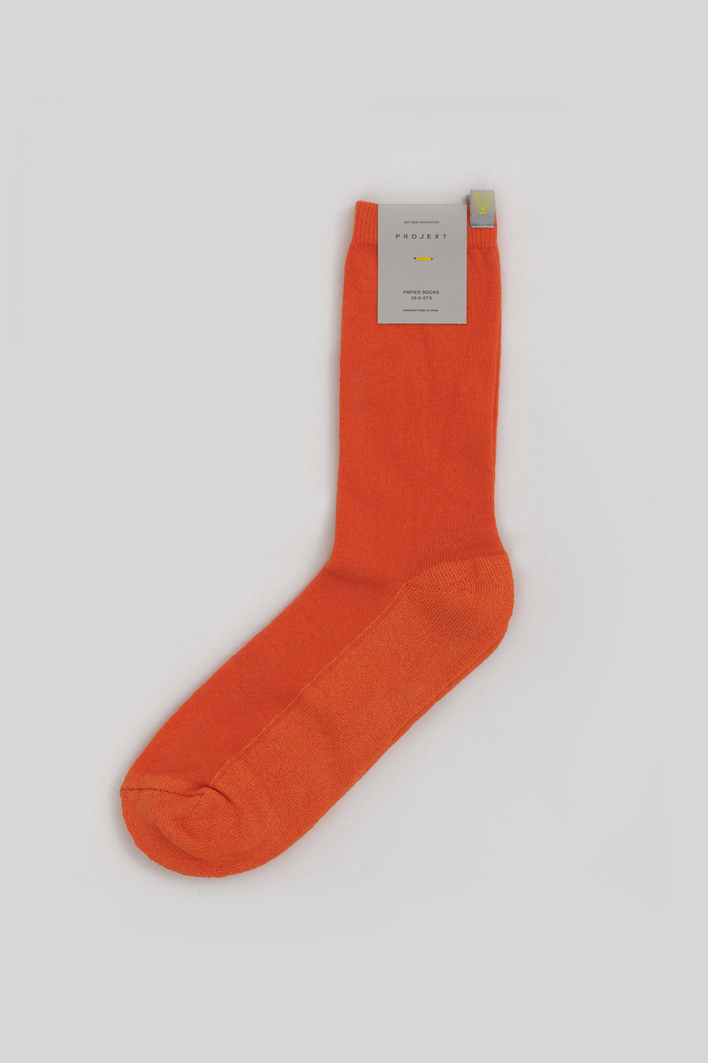 透氣抗菌和紙襪 Papier Crew Socks - 柑橘橙 Orange